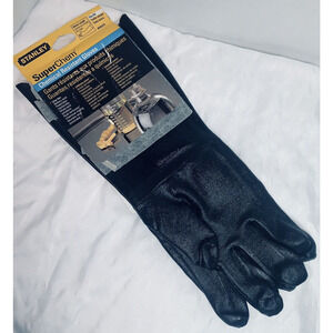 Chemical Resistant Gloves #0023 Elbow Length Stanley Superchem Fits All NWT